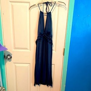 Charlotte Russe Royal Blue Halter Dress - L